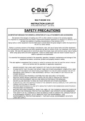 C-Dax MULTI BOOM 1018 Instruction Leaflet