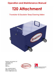 Rosemor T20 Operation And Maintenance Manual