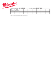 Milwaukee M12 2472-059 Operator's Manual