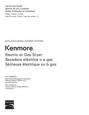 Kenmore 110.65212610 Use & Care Manual