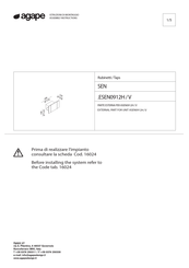 Agape SEN ESEN0912H/V Assembly Instructions