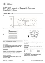 Kilsen KZ715AS Installation Sheet