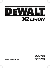 Dewalt DCD708 Original Instructions Manual