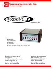 Gi PROOVE it User Manual