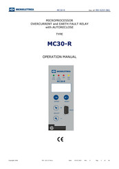 MICROELETTRICA MC30-R Operation Manual