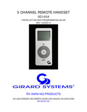 Girard Products GC105A Installation And Programming Manual
