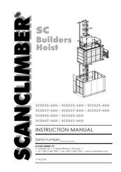 SCANCLIMBER SC2047-65H Instruction Manual