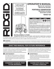Ridgid RD905712B Operator's Manual