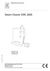 KaVo EWL 5839 Operating Instructions Manual