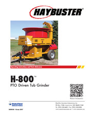 DuraTech Industries HAYBUSTER H-800 Operating Instructions And Parts Reference