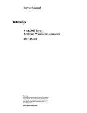 Tektronix AWG7102 Service Manual