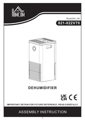 HOMCOM 821-022V70 Assembly Instruction Manual