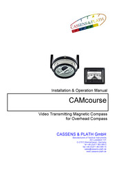 CASSENS & PLATH CAMcourse Installation & Operation Manual