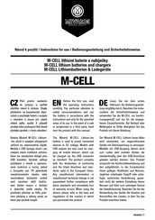 MIVARDI M-CELL Instructions For Use Manual
