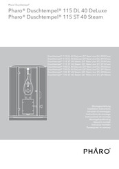 PHARO Duschtempel 100 DL 40 DeLuxe 29156 Series Installation Instructions Manual