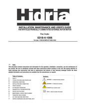 HIDRIA 0318-4-1006 User Manual