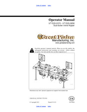 GREAT PLAINS VT1520-0470 Operator's Manual