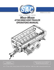 SAC MAXI-MIXER 4900 Operator's Manual