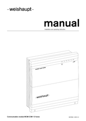 Weishaupt WCM-COM 1.0 home Installation And Operating Instruction