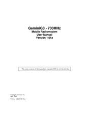 Dataradio GeminiG3 User Manual
