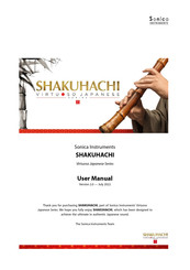 Sonica Instruments SHAKUHACHI User Manual
