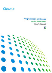 Chroma 6460 User Manual