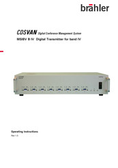 Brähler Systems MSI8V B IV Operating Instructions Manual