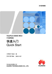 Huawei ViewPoint 8650C MCU Quick Start Manual