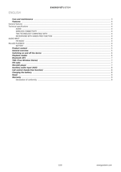 ENERGY SISTEM Music Box 2+ User Manual
