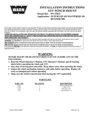 Warn PN 37812 Installation Instructions
