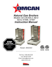 Omcan CE-CN-KB-3 Instruction Manual