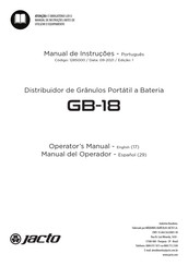 Jacto GB-18 Operator's Manual