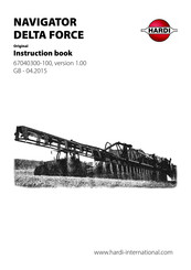 Hardi NAVIGATOR DELTA FORCE Instruction Book