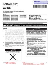 Trane BAYHTR1508LUGB Installer's Manual