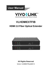 VivoLink VLHDMIEXTFIB User Manual