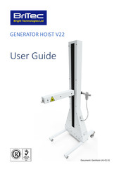 Britec GENERATOR HOIST V22 User Manual