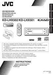 JVC EXAD KD-LHX502 Instructions Manual