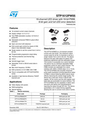 STMicroelectronics STP1612PW05MTR Manual