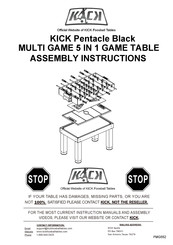 KICK Pentacle Black Assembly Instructions Manual