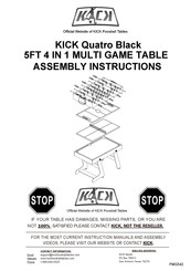 KICK Quatro Black Assembly Instructions Manual