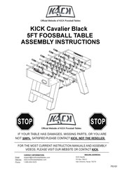 KICK Cavalier Black Assembly Instructions Manual