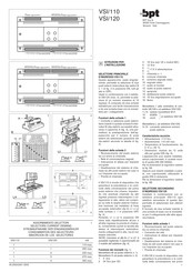 Bpt VSI/110 Installation Instructions Manual