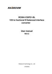 Raisecom RC904-V35FE1-BL User Manual