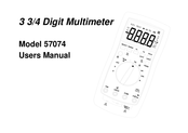 Morris 57074 User Manual