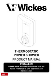 Wickes THERMOSTATIC POWER SHOWER Product Manual