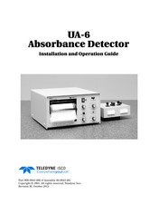 Teledyne UA-6 Installation And Operation Manual