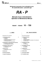 omi RA 40 Operation & Maintenance Manual