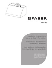 Faber BREV368SS600 Installation Instructions Manual