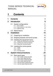 pro bel TX510 Manual