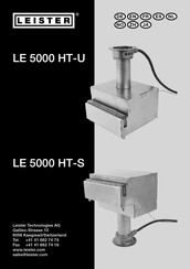 Leister LE 5000 HT-U Operating Manual